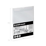 ПАПКА ДЛЯ ЧЕРЧЕНИЯ 10 Л, А4, ERICHKRAUSE. ИСКУССТВО, ПЛАСТ. БЕЗ РАМКИ, БЕЛЫЙ /35/