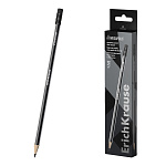 КАРАНДАШ Ч/Г ERICHKRAUSE MEGAPOLIS, HB, ТРЕХГРАН. С ЛАСТИКОМ, ЗАТОЧЕН. ЧЕРНЫЙ /12/144/2880/