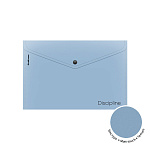 КОНВЕРТ ПЛАСТ. НА КНОПКЕ, A4, ERICHKRAUSE MANGA WORDS, 0,18 ММ, НЕПРОЗР. ГОЛУБОЙ /12/240/