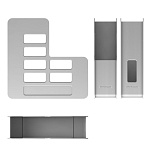 ЛОТОК ВЕРТ. ERICHKRAUSE TECHNO 75 ММ, СЕРЫЙ /16/ РФ