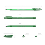 РУЧКА ШАР. ERICHKRAUSE NEO® STICK ORIGINAL, ЗЕЛЕНЫЙ /50/200/2400/