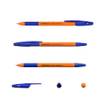 Набор из 8 ручек шариковых ErichKrause R-301 Stick&Grip Orange 0.7, цвет чернил синий (в пакете)