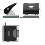 ДЫРОКОЛ ДО 30 Л. ERICHKRAUSE ELEGANCE, ЧЕРНЫЙ /6/36/