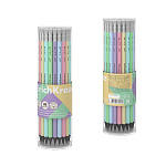 КАРАНДАШ Ч/Г ERICHKRAUSE JOY® PASTEL, HB, ПЛАСТ. КРУГЛЫЙ, С ЛАСТИКОМ, ТУБУС /42/336/2688/