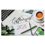 КАЛЕНДАРЬ КВАРТАЛЬНЫЙ 2026, ХАТБЕР ОФИС. МОЙ ОФИС, ОФСЕТ, 3 ГРЕБНЯ /18/