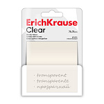 БЛОК Д/ЗАПИСИ 75*75 ММ, 50Л. ERICHKRAUSE CLEAR, ПЛАСТ. ПРОЗРАЧНЫЙ /24/432/