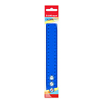 Линейка пластиковая ErichKrause Classic, 20см, флоупак, синий (в пакете по 20 шт)