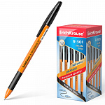 РУЧКА ШАР. ERICHKRAUSE R-301 GRIP ORANGE, ЧЕРНЫЙ /50/400/