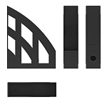 ЛОТОК ВЕРТ. ERICHKRAUSE, ЧЕРНЫЙ, МОНОЛИТ /2/24/ РФ