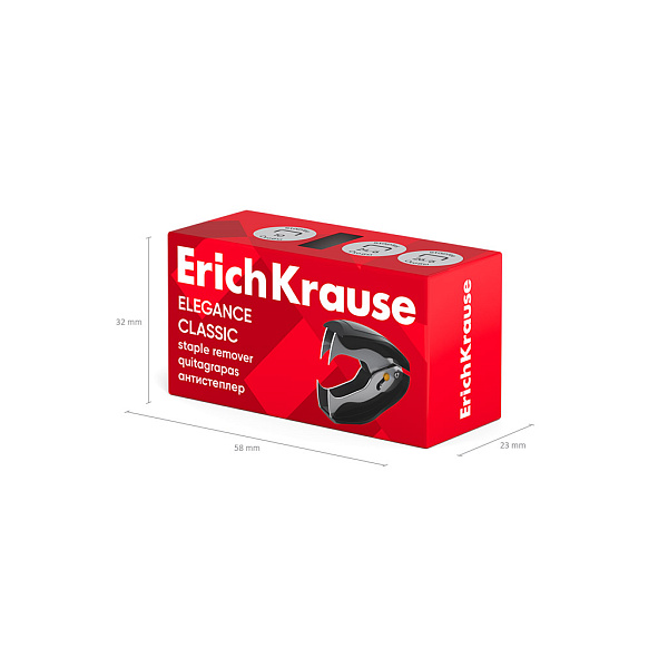 АНТИСТЕПЛЕР ERICHKRAUSE ЭЛЕГАНТНОСТЬ, ФИКСАТОР, ЧЕРНЫЙ /48/