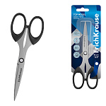 НОЖНИЦЫ 16 СМ. ERICHKRAUSE TOP MODEL, ЧЕРНЫЕ РУЧКИ, БЛИСТЕР /12/240/