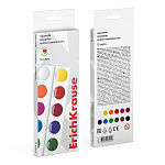 КРАСКИ АКВ. 12 ЦВ. ERICHKRAUSE BASIC, АССОРТИ, К/К, Е/П /44/