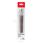 КИСТИ НАБОР ИЗ 03 ШТ. ERICHKRAUSE BASIC, Д/АКВАРЕЛИ И ГУАШИ, ПОНИ+ЩЕТИНА, ПОЛИБЕГ /12/288/