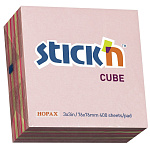 БЛОК Д/ЗАПИСИ 76*76 ММ, 400Л. STICK*N, НЕОН+ПАСТЕЛЬ РОЗОВЫЙ 3 ЦВ. /12/822703