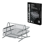 ЛОТОК ГОРИЗ. 2 УРОВНЯ, ERICH KRAUSE, СЕТЧАТЫЙ-МЕТАЛЛ, СЕРЫЙ /12/