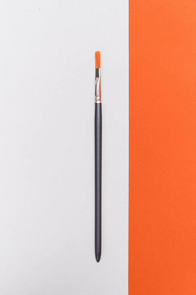 КИСТЬ СИНТЕТИЧЕСКАЯ №10, ПЛОСКАЯ, ОКРАШЕНАЯ РУЧКА /