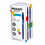 РУЧКА ШАР. MAZARI ULTRA, 1,0 ММ, КОРПУС ЦВЕТ. ИГОЛЬЧАТЫЙ, ЧЕРНИЛА МАСЛ. СИНИЙ /50/1200/