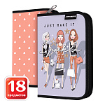 Пенал-книжка с наполнением ErichKrause 135x205x30мм Top Models