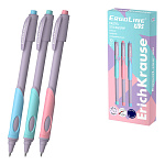 Ручка шариковая ErichKrause ErgoLine® Kids Stick&Grip Pastel 0.5, Super Glide Technology, цвет чернил синий (в коробке по 10 шт.)