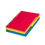 РАЗДЕЛИТЕЛЬ ПЛАСТИКОВЫЙ, BRAUBERG, А4, ПО ЦВЕТАМ, ОГЛАВЛЕНИЕ, 05ШТ/УПАК /100/