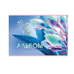 АЛЬБОМ Д/РИС. 40 Л. А4, ХАТБЕР. ГРАЦИЯ ЦВЕТОВ, НА СКОБЕ /5/35/ РФ