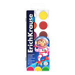 КРАСКИ АКВ. 12 ЦВ. ERICHKRAUSE KIDS SPACE ANIMALS, МЕДОВЫЕ, УФ ЗАЩИТА, АССОРТИ, П/К, Е/П /7/28/