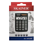 КАЛЬКУЛЯТОР 08 РАЗР. SKAINER SK-108XBK, КАРМАННЫЙ{AC1102/1109/SLD200}, ЧЕРНЫЙ /50/