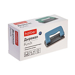 ДЫРОКОЛ ДО 12 Л. ХАТБЕР РЕКОРД, МЕТАЛЛ. С  ЛИНЕЙКОЙ, АССОРТИ /12/