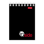 БЛОКНОТ 40 Л, А7, КЛ, ХАТБЕР. INSIDE, МЕЛ. ОБЛ. НА ГРЕБНЕ /120/