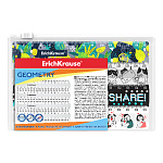 Набор из 4 пластиковых линеек ErichKrause, 15см, ассорти из 4 дизайнов, в zip-пакете (universal)