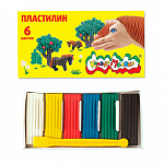 ПЛАСТИЛИН 06 ЦВ, 90 ГР, КАЛЯКА-МАЛЯКА, СО СТЕКОМ /30/