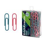 СКРЕПКИ 28 ММ/100 ШТ. ERICHKRAUSE REEF, ВИНИЛ. ПОКРЫТИЕ, АССОРТИ, П/У /10/200/