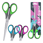 НОЖНИЦЫ 19 СМ. ERICHKRAUSE STANDART+, РЕЗИНОВЫЕ ВСТАВКИ, АССОРТИ, Е/П /12/144/