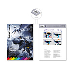 БУМАГА ЦВЕТНАЯ A4, 10 Л, 10 ЦВ. ERICHKRAUSE ТЕХНО ДИНО, ОДНОСТОРОН. МЕЛ. НА КЛЕЮ /10/70/