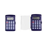 КАЛЬКУЛЯТОР 08 РАЗР. ERICHKRAUSE PC-131 CLASSIC, КАРМАННЫЙ, СИНИЙ /50/200/