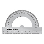 ТРАНСПОРТИР 10 СМ, 180 ГРАДУСОВ, ERICHKRAUSE CLEAR, ПРОЗРАЧНЫЙ /20/400/