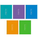 ТЕТРАДЬ 48 Л, А5, КЛ, ХАТБЕР. ЧИСТЫЙ ЦВЕТ. НА СКОБЕ /5/60/