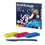 ПЛАСТИЛИН 12 ЦВ. ERICHKRAUSE KIDS SPACE ANIMALS, 216 Г, СО СТЕКОМ, АССОРТИ, К/К /7/6/24/