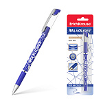Ручка шариковая ErichKrause MaxGlider® Stick&Grip 0.7, Ultra Glide Technology, цвет чернил синий (в блистере по 1 шт.)