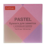 БЛОК Д/ЗАПИСИ 75*75 ММ, 100Л, ХАТБЕР PASTEL, РОЗОВЫЙ /12/