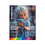 БУМАГА ЦВ.+КАРТОН ГЛЯНЦ, А4, 20 Л, 10 ЦВ. ERICHKRAUSE, MAGIC PET, ИГРУШКА-НАБОР, НА КЛЕЮ /5/35/