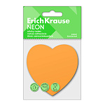 БЛОК Д/ЗАПИСИ 50Л. ERICHKRAUSE HEART NEON, БУМАГА, ОРАНЖЕВЫЙ /24/768/
