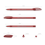 РУЧКА ШАР. ERICHKRAUSE NEO® STICK ORIGINAL, КРАСНЫЙ /50/200/2400/