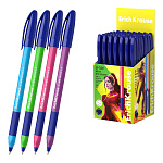РУЧКА ШАР. ERICHKRAUSE U-109 NEON STICK&GRIP 1.0 ULTRA GLIDE TECHNOLOGY, СИНИЙ /50/200/2400/