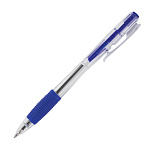 ручка шар. авт. staff basic bpr-820, 0,7 мм, прозр. корпус, грип, синий /50/