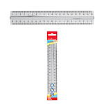ЛИНЕЙКА 20 СМ, ERICHKRAUSE CLEAR, С ДЕРЖАТЕЛЕМ, ПРОЗРАЧНЫЙ /20/240/ РФ