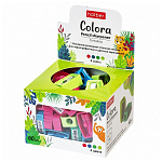 ТОЧИЛКА ХАТБЕР COLORA, ПЛАСТ. АССОРТИ, КАРТ. ДИСПЛЕЙ-ВИТРИНА /60/