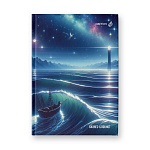 БЛОКНОТ-БИЗНЕС 64 Л, ЕВРОФОРМАТ, КЛ, ФРАНЦ. СВЕТОЧ.. СВЕТ МАЯКА, БЛОК КРЕМ. ГЛЯНЦ. ЛАМ. /4/24/