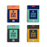 БЛОКНОТ 60 Л, А6, КЛ, ERICHKRAUSE ЦВЕТОВЫЕ БЛОКИ, НА СПИРАЛИ /4/96/ РФ