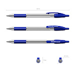 РУЧКА ШАР. АВТ. ERICHKRAUSE R-301 CLASSIC MATIC&GRIP, 1.0, СИНИЙ /50/400/3200/